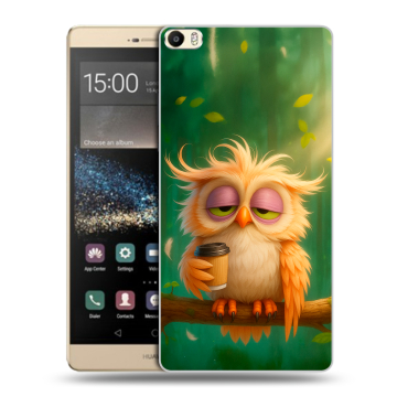 Пластиковый чехол на Huawei P8 Max с принтом сова