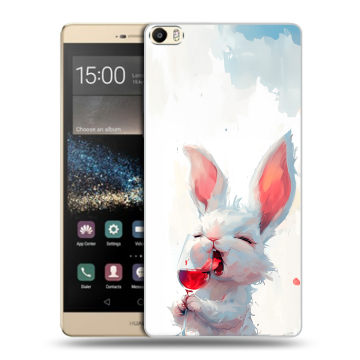 Пластиковый чехол на Huawei P8 Max с принтом кролик зайчик