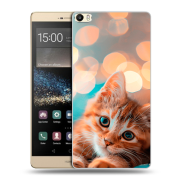 Пластиковый чехол на Huawei P8 Max с принтом котик