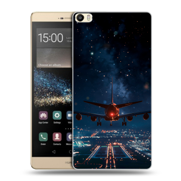 Пластиковый чехол на Huawei P8 Max с принтом самолет