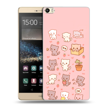 Пластиковый чехол на Huawei P8 Max с принтом Hello Kitty Хелоу Кити