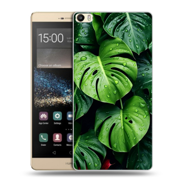 Пластиковый чехол на Huawei P8 Max с принтом Листья