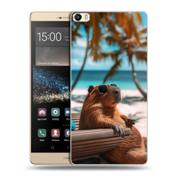 Пластиковый чехол на Huawei P8 Max с принтом Капибара
