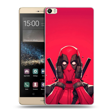 Пластиковый чехол на Huawei P8 Max с принтом Дедпул Deadpool