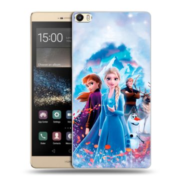 Пластиковый чехол на Huawei P8 Max с принтом Холодное сердце Frozen