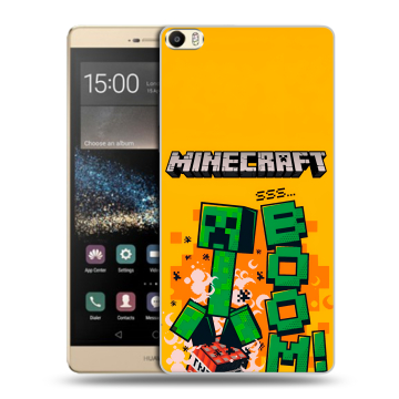 Пластиковый чехол на Huawei P8 Max с принтом Майнкрафт Minecraft