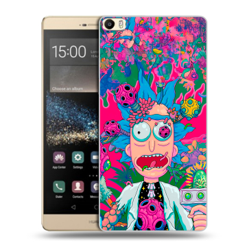 Пластиковый чехол на Huawei P8 Max с принтом Рик и Морти Rick Morty