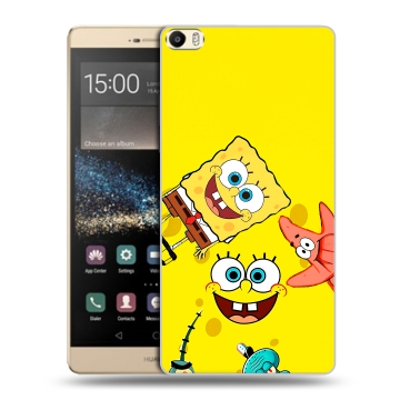 Пластиковый чехол на Huawei P8 Max с принтом Спанч боб Спанчбоб