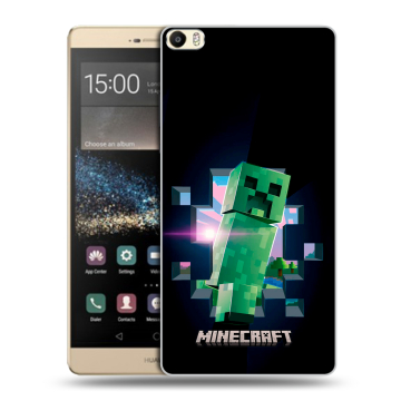 Пластиковый чехол на Huawei P8 Max с принтом Майнкрафт Minecraft