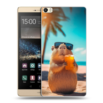 Пластиковый чехол на Huawei P8 Max с принтом Капибара