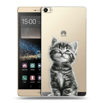 Пластиковый чехол на Huawei P8 Max с принтом Котенок