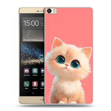 Пластиковый чехол на Huawei P8 Max с принтом Розовый котенок