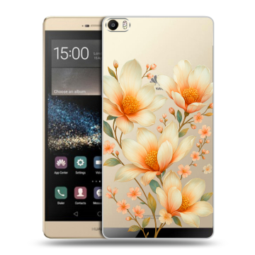 Пластиковый чехол на Huawei P8 Max с принтом Цветы