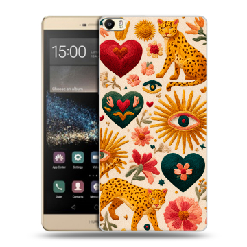 Пластиковый чехол на Huawei P8 Max с принтом Модный принт