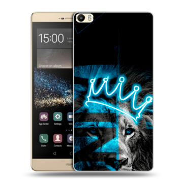 Пластиковый чехол на Huawei P8 Max с принтом Король лев