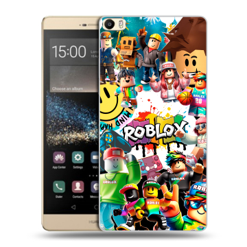 Пластиковый чехол на Huawei P8 Max с принтом Roblox Роблокс