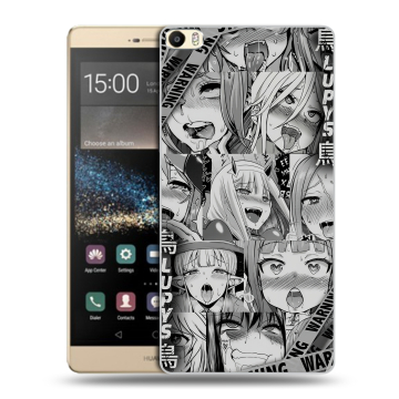 Пластиковый чехол на Huawei P8 Max с принтом Ahegao Ахегао Аниме
