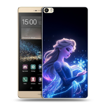Пластиковый чехол на Huawei P8 Max с принтом Холодное сердце Frozen