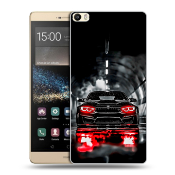 Пластиковый чехол на Huawei P8 Max с принтом BMW БМВ