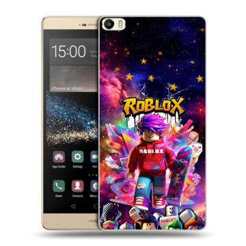 Пластиковый чехол на Huawei P8 Max с принтом Roblox Роблокс