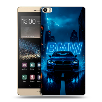 Пластиковый чехол на Huawei P8 Max с принтом BMW БМВ