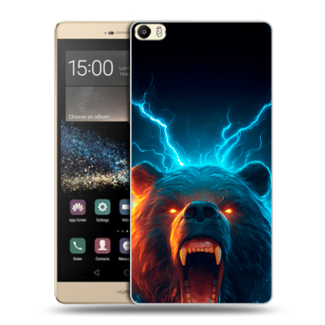 Пластиковый чехол на Huawei P8 Max с принтом Медведь