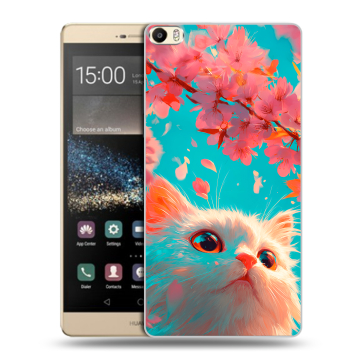 Пластиковый чехол на Huawei P8 Max с принтом Красивый кот