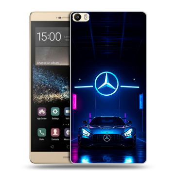 Пластиковый чехол на Huawei P8 Max с принтом Mercedes Мерседес