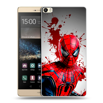 Пластиковый чехол на Huawei P8 Max с принтом Spiderman Человек паук