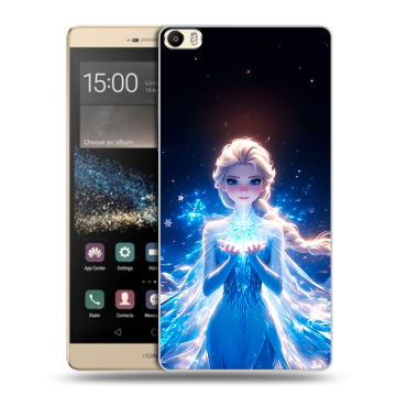 Пластиковый чехол на Huawei P8 Max с принтом Холодное сердце Frozen