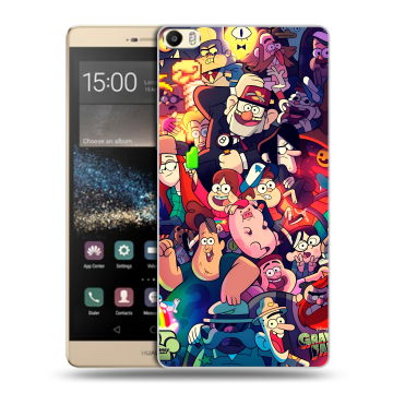 Пластиковый чехол на Huawei P8 Max с принтом Gravity Falls Гравити Фолз