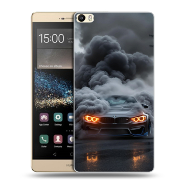 Пластиковый чехол на Huawei P8 Max с принтом BMW БМВ