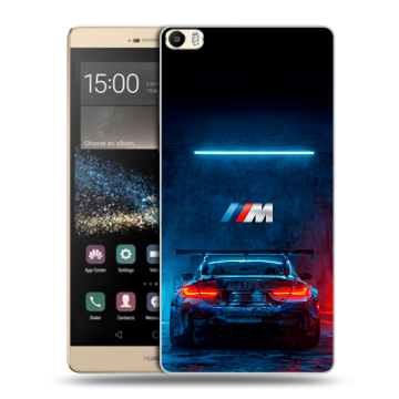Пластиковый чехол на Huawei P8 Max с принтом BMW БМВ