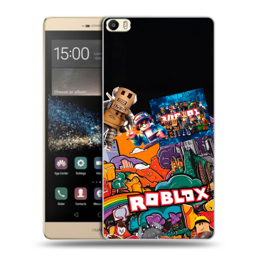 Пластиковый чехол на Huawei P8 Max с принтом Roblox Роблокс