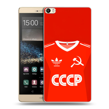 Пластиковый чехол на Huawei P8 Max с принтом Флаг Герб СССР
