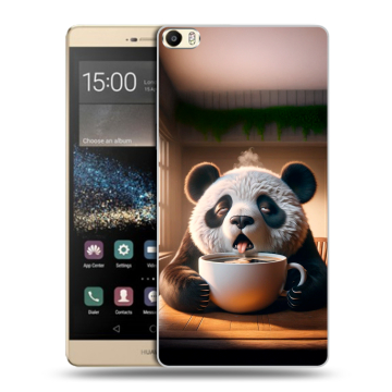 Пластиковый чехол на Huawei P8 Max с принтом смешная панда