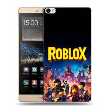 Пластиковый чехол на Huawei P8 Max с принтом Roblox Роблокс