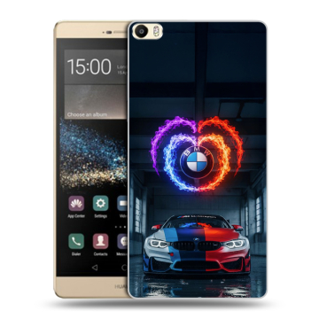 Пластиковый чехол на Huawei P8 Max с принтом BMW БМВ
