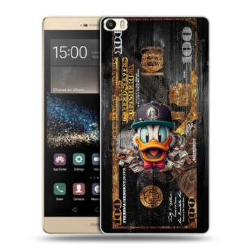 Пластиковый чехол на Huawei P8 Max с принтом Дональд Дак Доллар