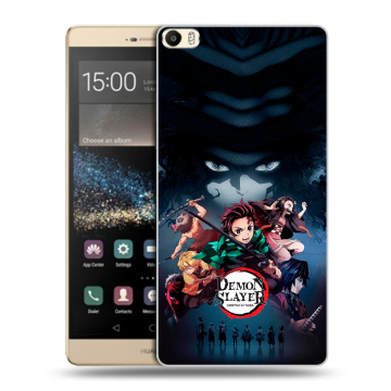 Пластиковый чехол на Huawei P8 Max с принтом Demon Slayer Клинок рассекающий демонов