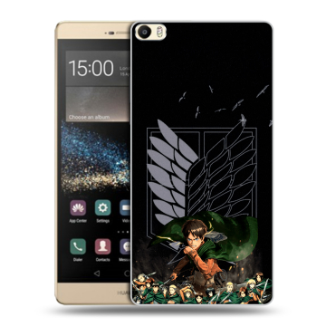 Пластиковый чехол на Huawei P8 Max с принтом Атака титанов