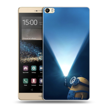 Пластиковый чехол на Huawei P8 Max с принтом Миньоны