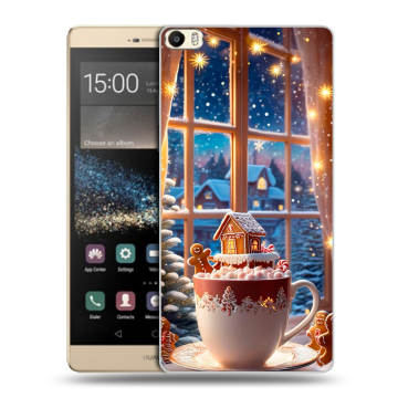 Пластиковый чехол на Huawei P8 Max с принтом Новый год