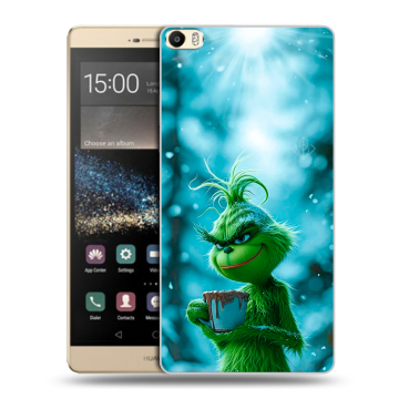 Пластиковый чехол на Huawei P8 Max с принтом Новый год гринч