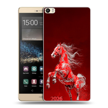 Пластиковый чехол на Huawei P8 Max с принтом Новый год