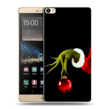 Пластиковый чехол на Huawei P8 Max с принтом Новый год Гринч
