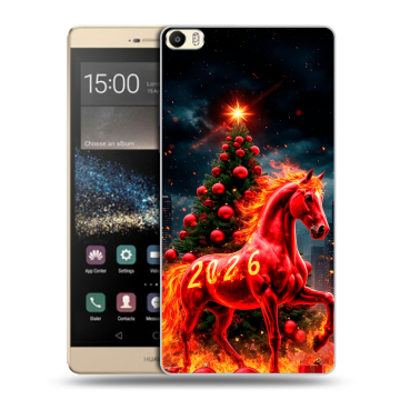 Пластиковый чехол на Huawei P8 Max с принтом Новый год
