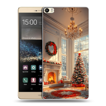 Пластиковый чехол на Huawei P8 Max с принтом Новый год
