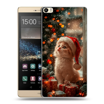 Пластиковый чехол на Huawei P8 Max с принтом Новый год