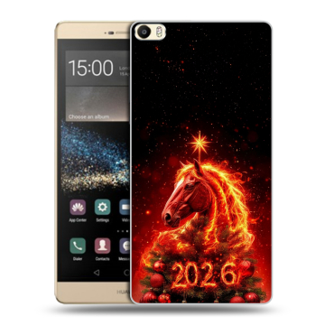 Пластиковый чехол на Huawei P8 Max с принтом Новый год